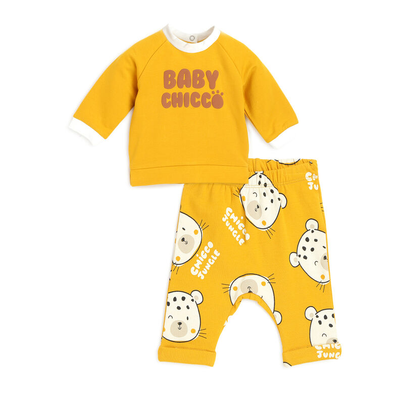 Infants Printed Sweatshirt with Long Pants image number null